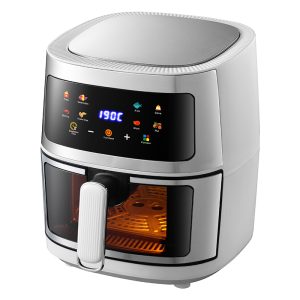 Visible Window Stainless Steel 8L Air Fryer Ovens Grill Oven Pizza No Oil Kitchen Cooker