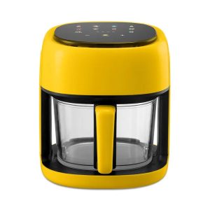 4.5L air fryer (1) Multifunctional Home Visible Glass Air Fryer Oven Touch Screen Electric Air Fryers Digital Air Fryer Without Oil