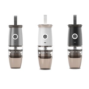 Portable Electric Coffee Grinder Multifunction Cordless USB Charging Small Automatic Conical Burr Coffee Bean Grinder