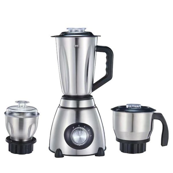 3 in 1 Stainless Steel Electric Blender Machine With Meat Chopper and Dry Food Grinder Fruit Juicer Vegetable Mixer